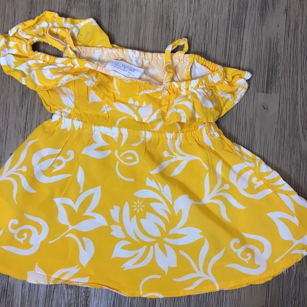 Children’s Place Tropical Pink and Yellow Toddler Dresses